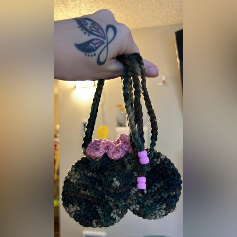 Crocheted Camo Ball Sack ✨